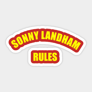 Sonny Landham Rules t-shirt Sticker